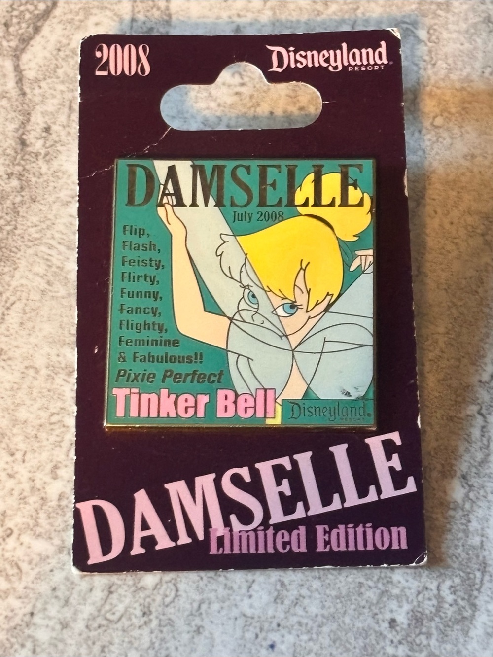 Tinker Bell (LE) 1000 Damselle Magazine Collection Disney July 2008 DLR